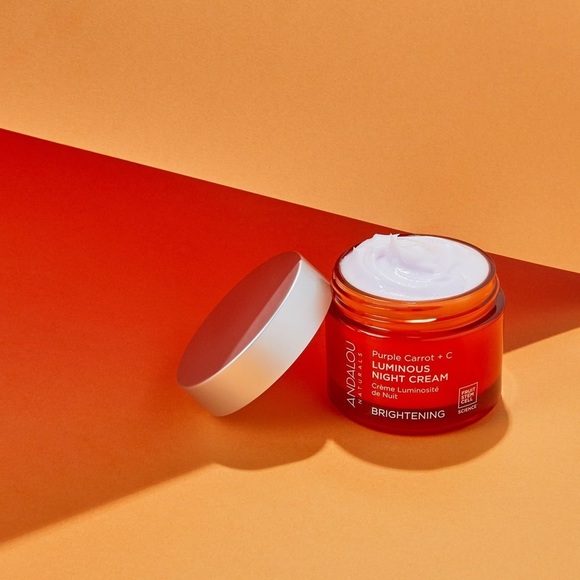 Andalou Brightening Purple Carrot + Vitamin C Luminous Night Cream | New - Picture 3 of 9